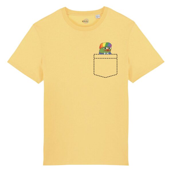 T-shirt-Peepo-Clown-Poket-cotone-biologico-giallo
