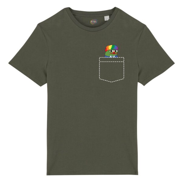 T-shirt-Peepo-Clown-Poket-cotone-biologico-verde