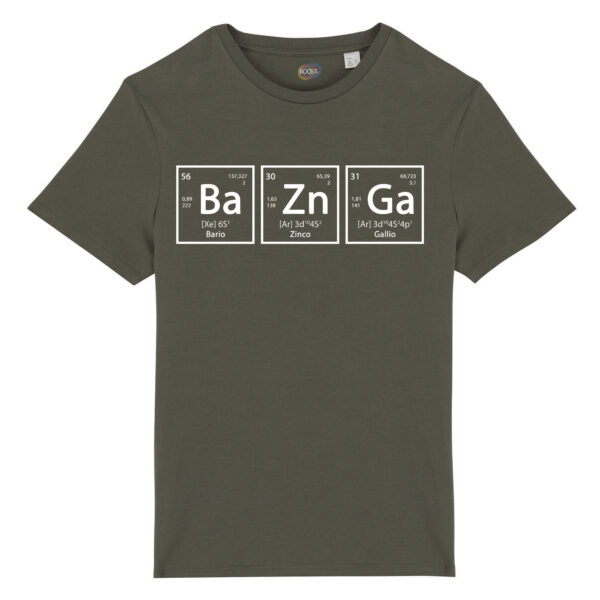 T-shirt-Unisex-Chemical-Bazinga-cotone-biologico-verde
