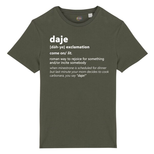 T-shirt-daje-roman-says-cotone-biologico-verde