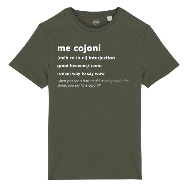 T-shirt-mecojoni-roman-says-cotone-biologico-verde