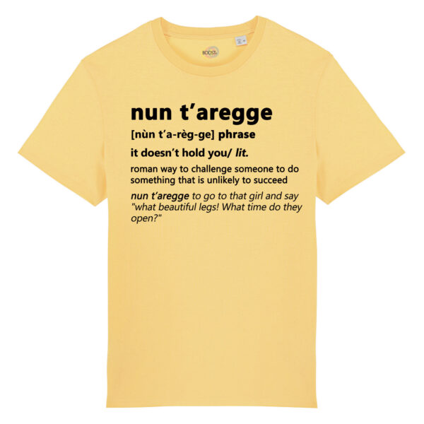 T-shirt Roma Nun T'Aregge giallo
