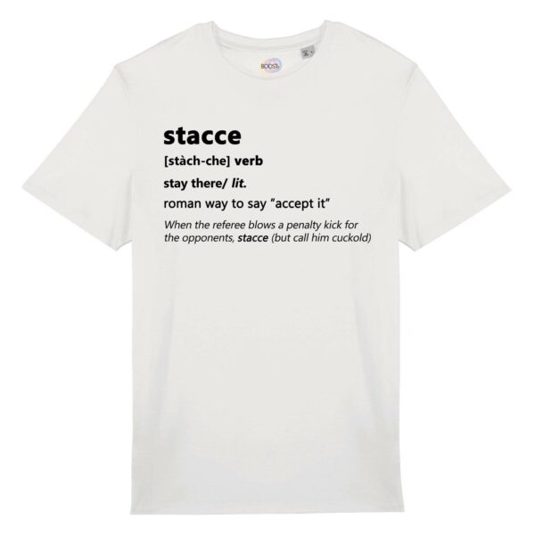 T-shirt-stacce-roman-says-cotone-biologico-bianco