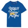 T-shirt-sticazzi-roman-says-cotone-biologico-blu