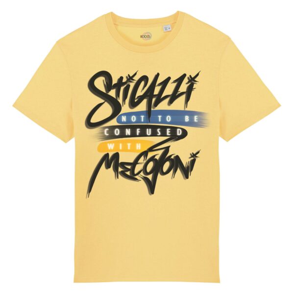 T-shirt-sticazzi-roman-says-cotone-biologico-giallo