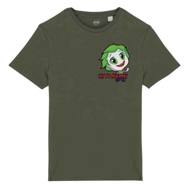 T-shirt-unisex-Chibi-Joker-cotone-biologico-verde