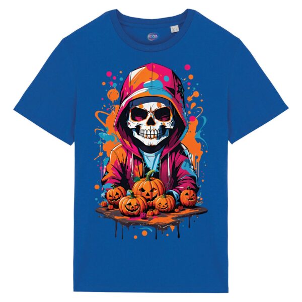 T-shirt-unisex-Halloween-Skull-Boy-blu