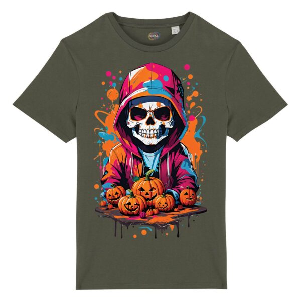 T-shirt-unisex-Halloween-Skull-Boy-verde