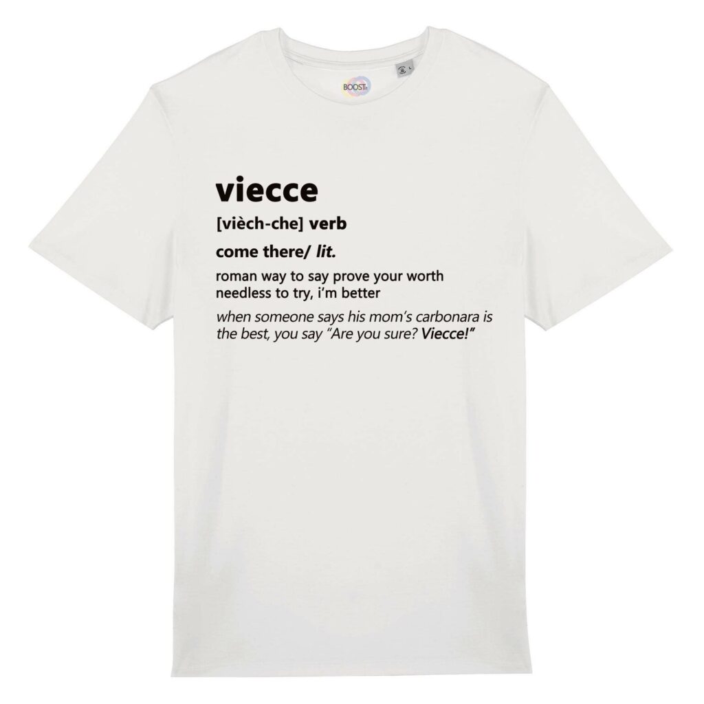 T-shirt-viecce-roman-says-cotone-biologico-bianco