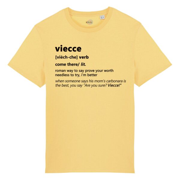 T-shirt-viecce-roman-says-cotone-biologico-giallo
