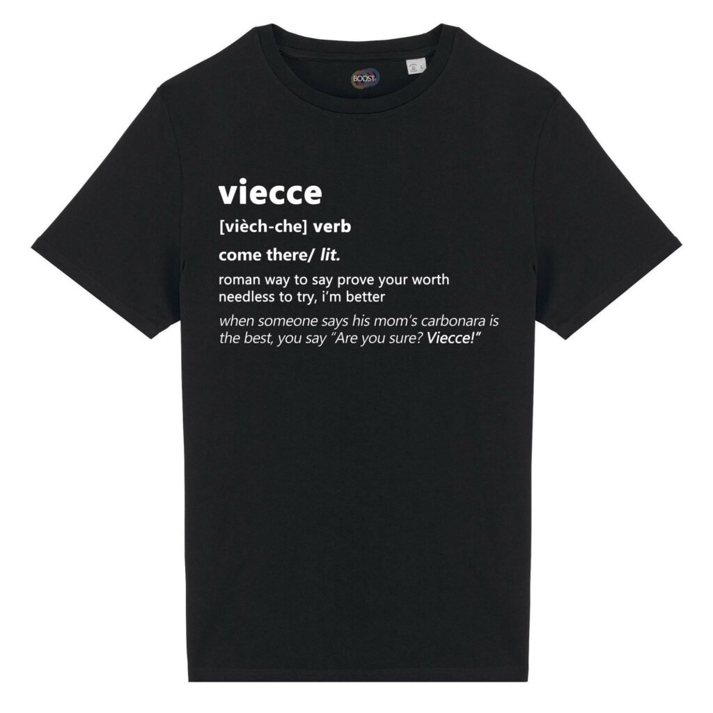 T-shirt-viecce-roman-says-cotone-biologico-nero