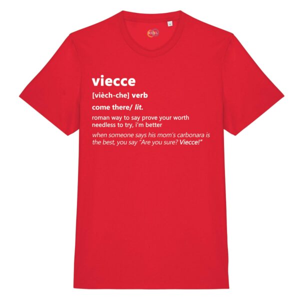 T-shirt-viecce-roman-says-cotone-biologico-rosso