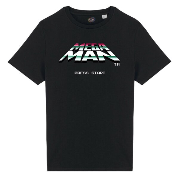 t-shirt-mega-man-memories-unisex-cotone-biologico-nero