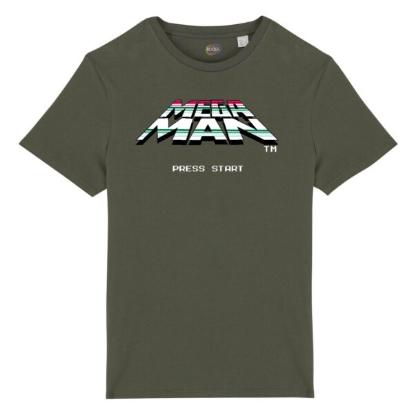 t-shirt-mega-man-memories-unisex-cotone-biologico-verde