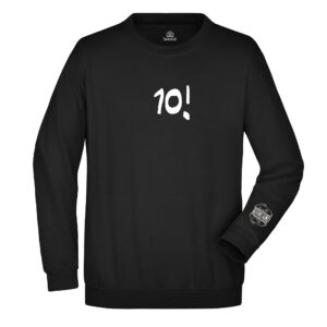 Felpa girocollo 10! Franchino nero