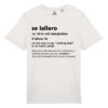 T-shirt-se-lallero-roman-says-cotone-biologico-bianco